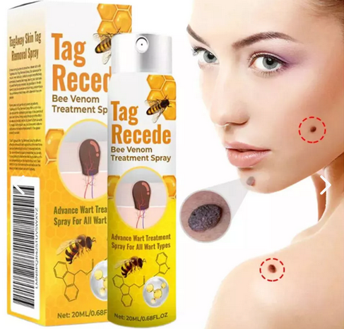 🧘‍♀️ Recupera tu piel: Tag Recede y dí adiós verrugas y manchas, confianza en 1 spray.